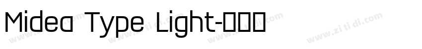 Midea Type Light字体转换